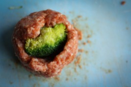 Broccoli Stuffed Meatballs